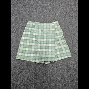 Tracie Evans Tartan Skort Women's 7 (Green/White)